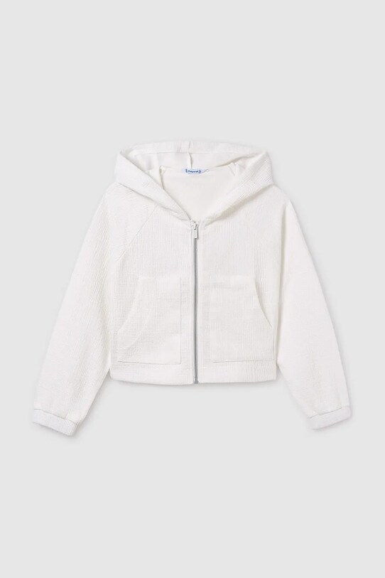 Mayoral bluza copii uni alb 6408.8D.Junior.PPYA