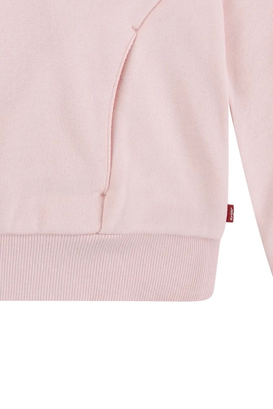 Levi's bluza copii SEASONAL HOODIE roz 4EM195