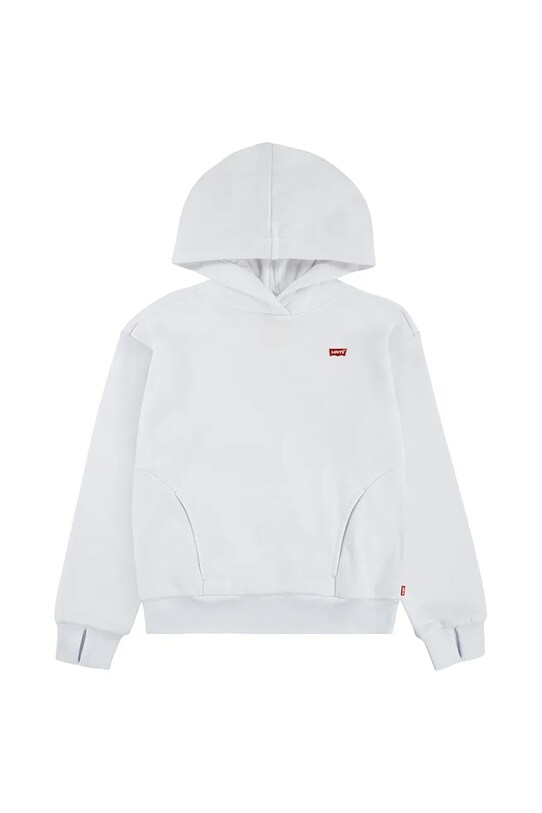 Детская кофта Levi's BATWING PATCH HOODIE с капюшоном белый 3EN102