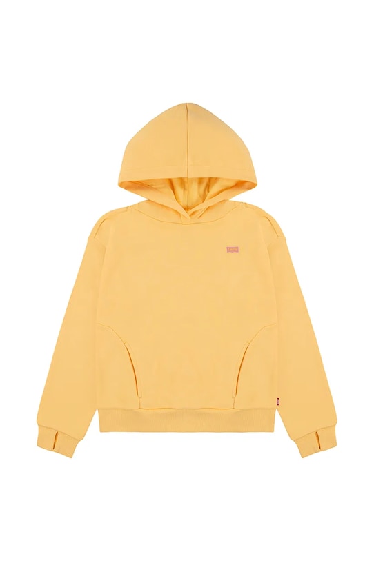 Levi's bluza dziecięca BATWING PATCH HOODIE z kapturem żółty 3EN102