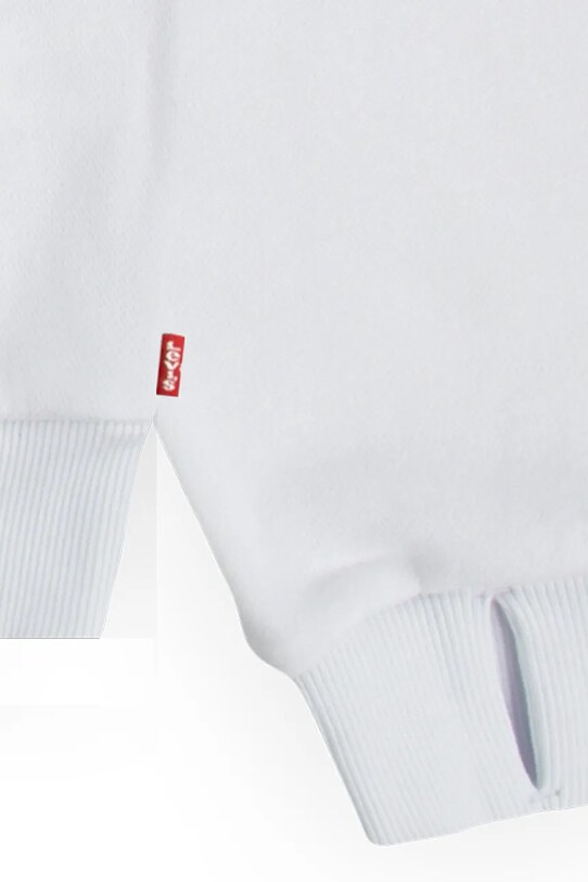 Дитяча кофта Levi's BATWING PATCH HOODIE білий 4EN102