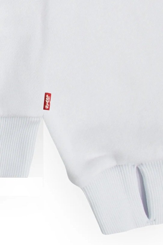 Levi's bluza copii BATWING PATCH HOODIE alb 4EN102