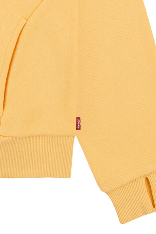 Дитяча кофта Levi's BATWING PATCH HOODIE жовтий 4EN102