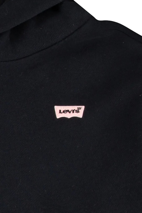 Dziewczynka Levi's bluza dziecięca BATWING PATCH HOODIE 4EN102 czarny