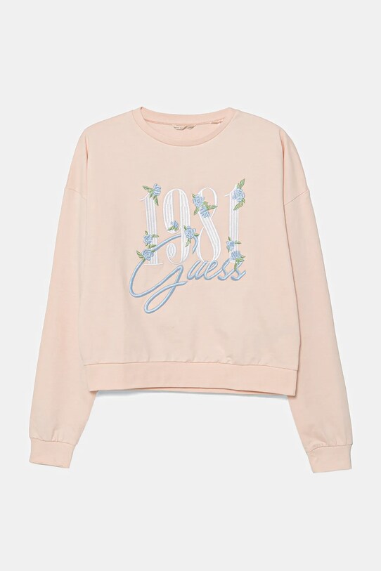 Guess gyerek melegítőfelső pamutból pamut bézs J5GQ00.KA6R4.PPYA