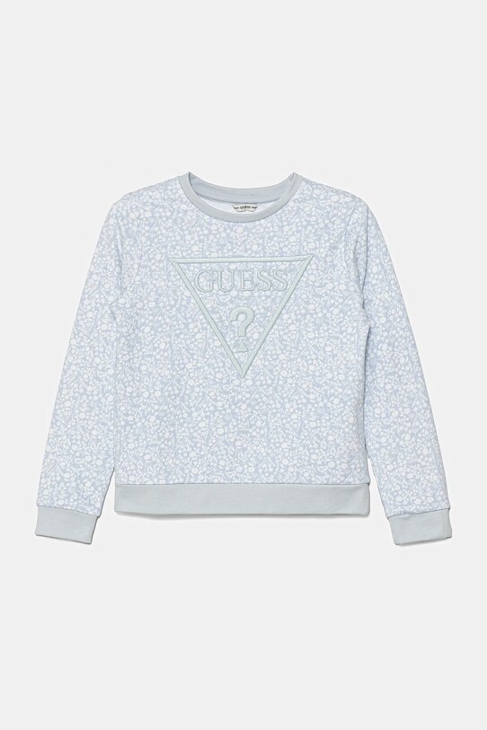 Guess hanorac de bumbac pentru copii cu modele albastru J5GQ01.KA6R4.PPYA