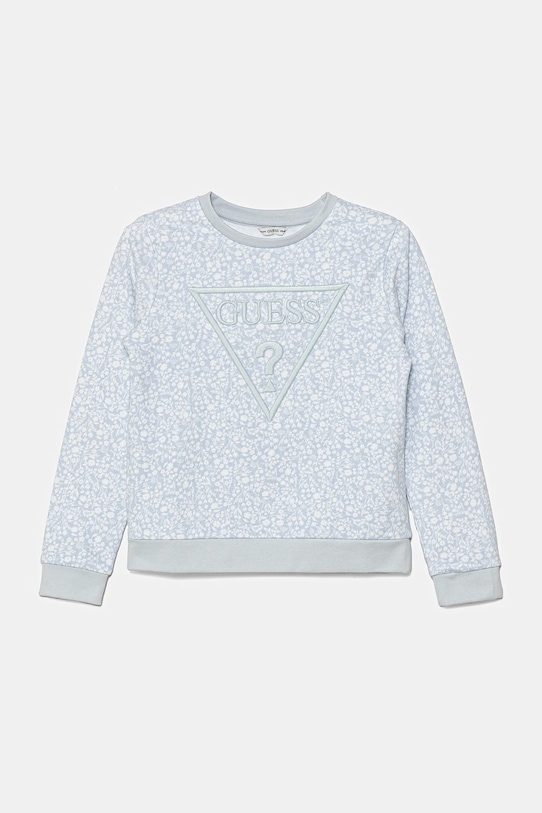 Guess hanorac de bumbac pentru copii cu modele albastru J5GQ01.KA6R4.PPYA