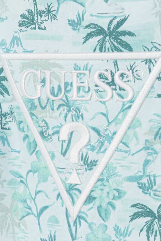Κοριτσίστικα Παιδική βαμβακερή μπλούζα Guess J5GQ01.KA6R4.PPYA τιρκουάζ