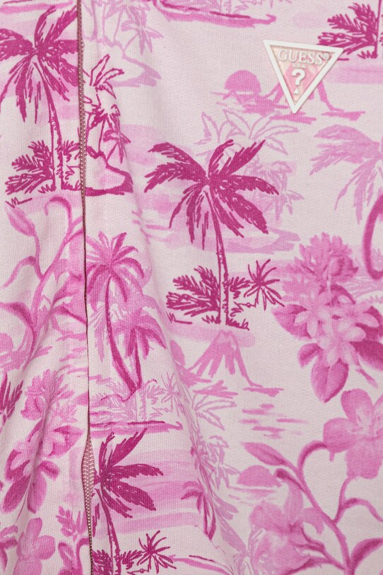 Fete Guess hanorac de bumbac pentru copii J5GQ04.KA6R4.PPYA roz