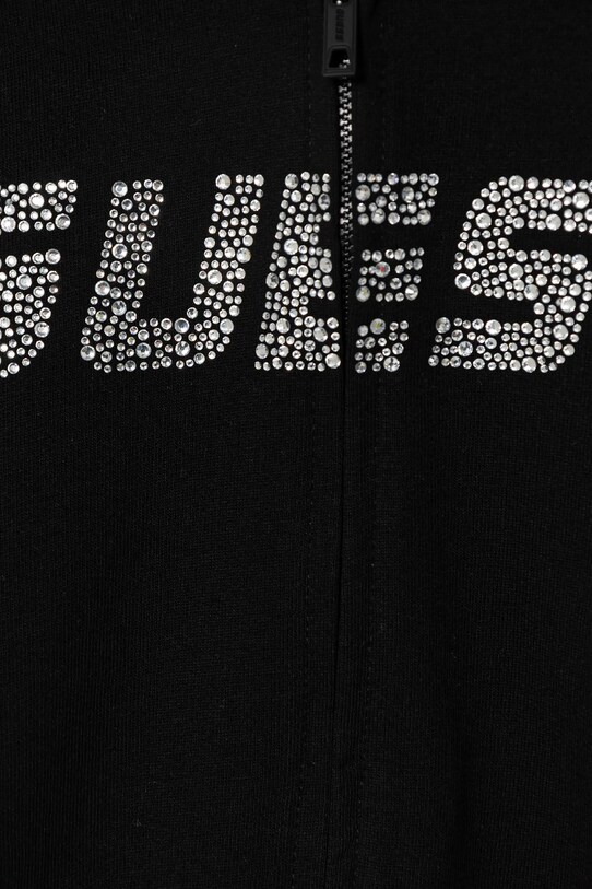 Κοριτσίστικα Παιδική βαμβακερή μπλούζα Guess J5GQ07.KCRP0.PPYA μαύρο