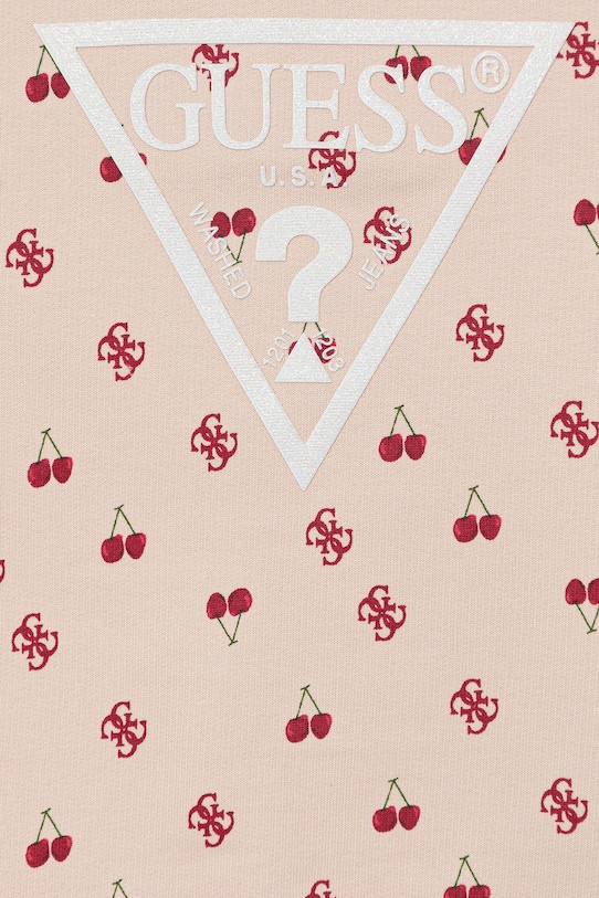 Dievča Detská bavlnená mikina Guess K5GQ00.KA6R4.PPYA oranžová