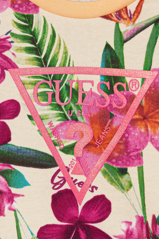 Dziewczynka Guess bluza bawełniana dziecięca K5GQ00.KA6R4.PPYA różowy