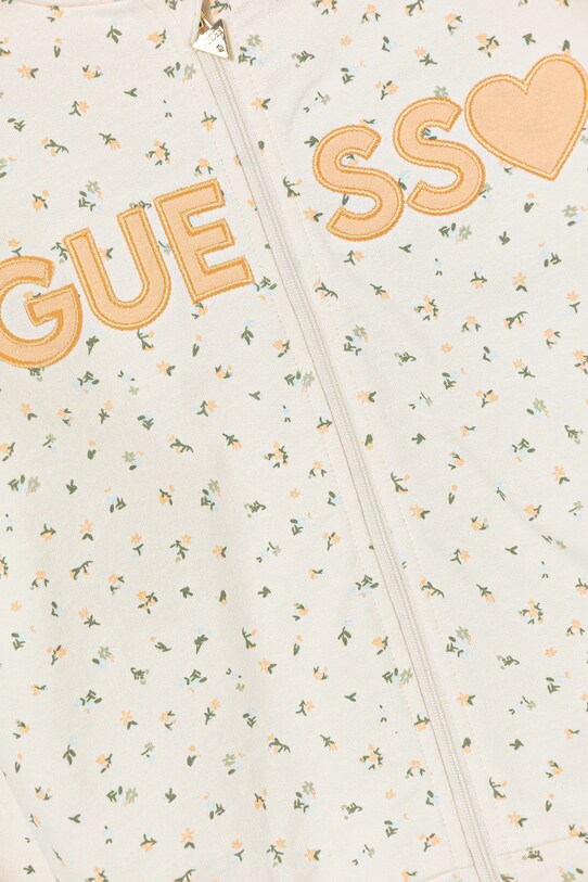 DÍVKA Dětská bavlněná mikina Guess K5GQ02.KA6R4.PPYA béžová