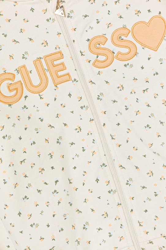 DÍVKA Dětská bavlněná mikina Guess K5GQ02.KA6R4.PPYA béžová