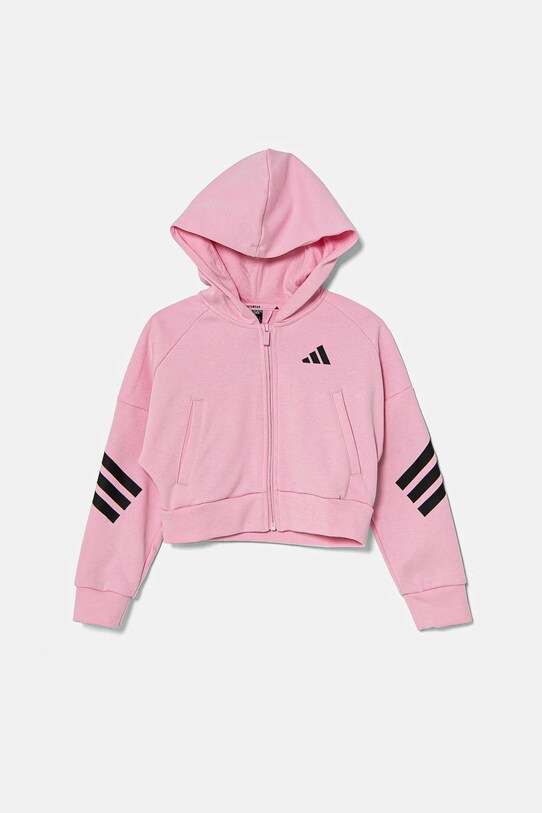 Дитяча кофта adidas з капюшоном рожевий JD1300
