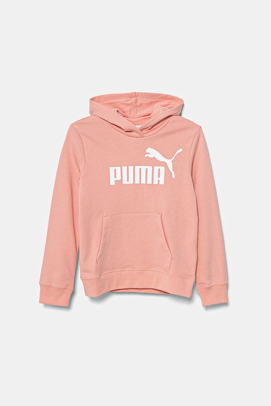 Dětská mikina Puma ESS No. 1 Logo Hoodie TR s kapucí oranžová 684897