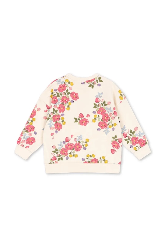 Konges Sløjd hanorac de bumbac pentru copii LOUPY LOU SWEAT SHIRT GOTS KS102706.G bej SS25