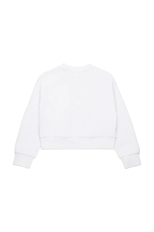 Diesel hanorac de bumbac pentru copii STRASLIUM SWEAT-SHIRT J01826 alb SS25