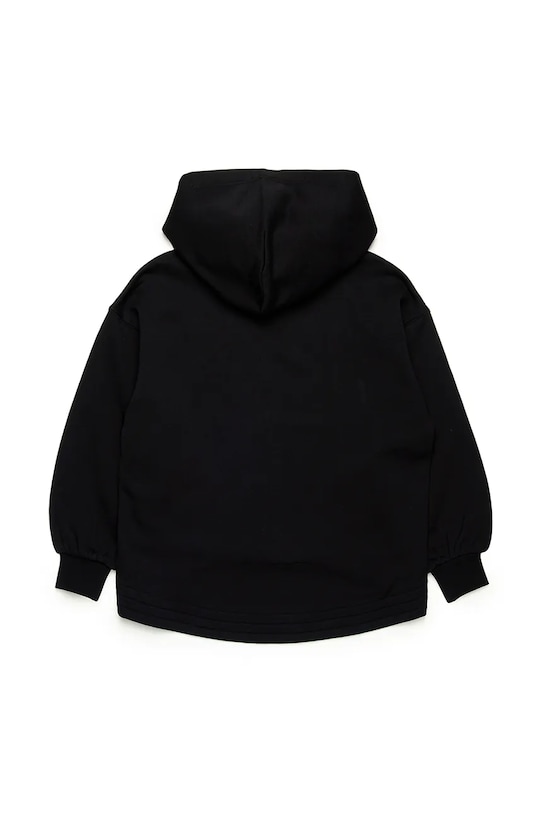 Diesel bluza bawełniana dziecięca SFPERU SWEAT-SHIRT J02200 czarny SS25