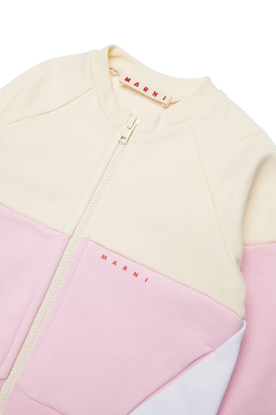 Дівчинка Бавовняна кофта для немовлят Marni MS305B SWEAT-SHIRT M01389 рожевий