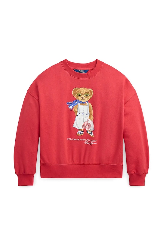 Детская хлопковая кофта Polo Ralph Lauren хлопок красный 313965228001
