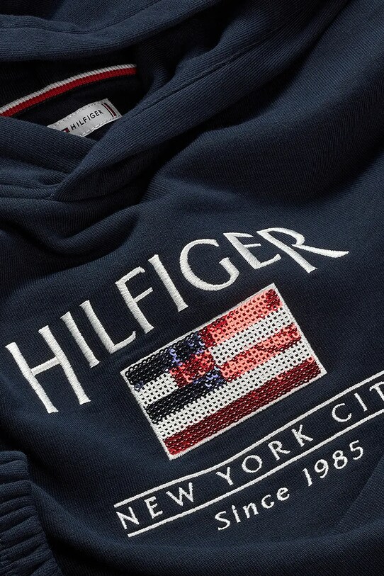 Fete Tommy Hilfiger bluza copii KG0KG08558.98.122.PPYA bleumarin
