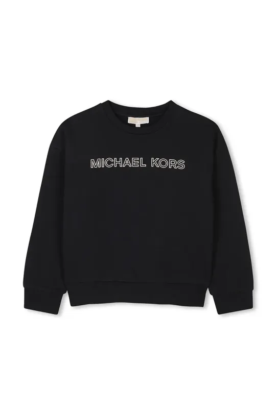 Детская хлопковая кофта Michael Kors без капюшона чёрный R30322.156