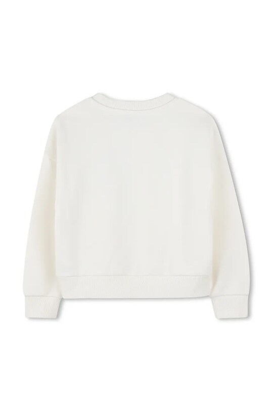 Παιδική βαμβακερή μπλούζα Kenzo Kids K61047.156 λευκό SS25