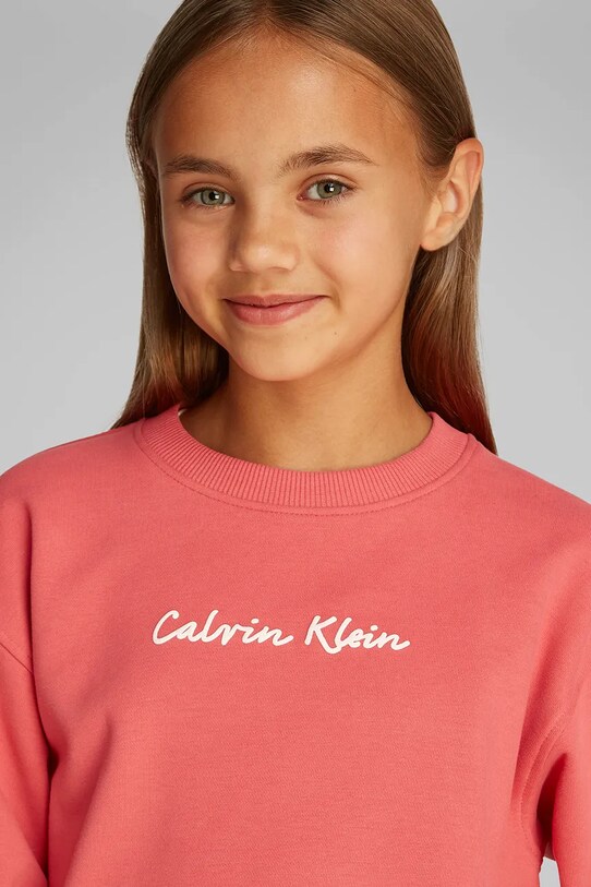 Detská mikina Calvin Klein Jeans IG0IG02852.PPYA ružová