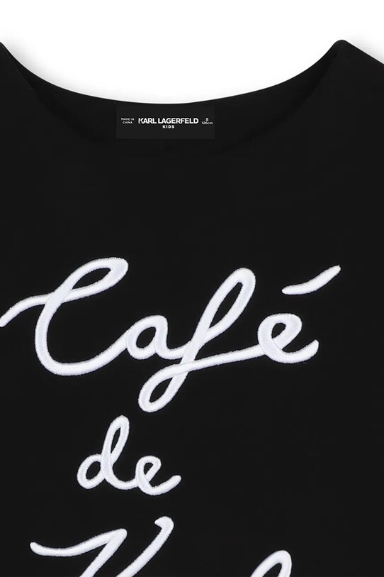 Detská mikina Karl Lagerfeld čierna Z30473.114.150