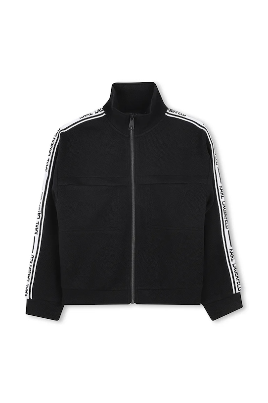 Karl Lagerfeld bluza dziecięca aplikacja czarny Z30483.114.150