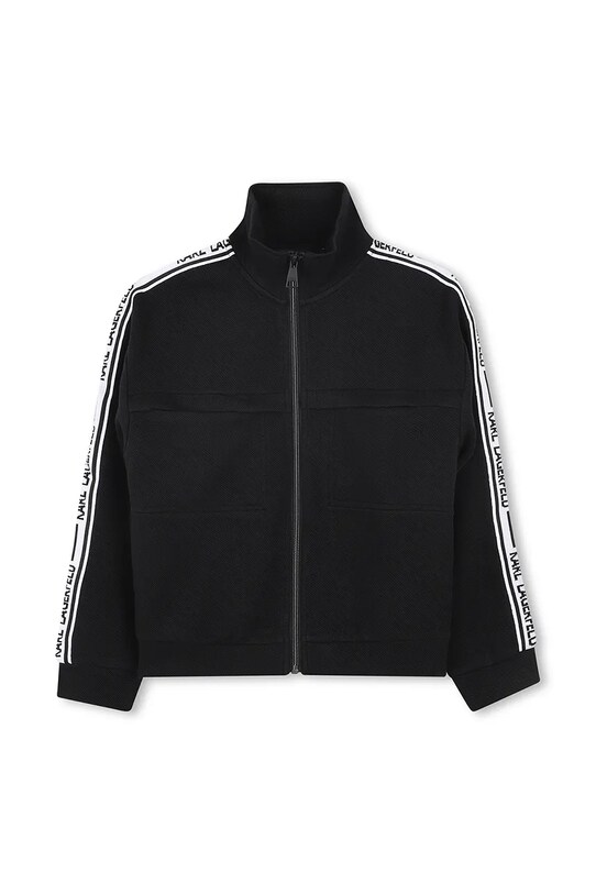 Дитяча кофта Karl Lagerfeld без капюшона чорний Z30483.156.162