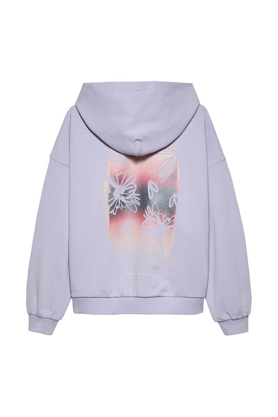 Dziewczynka Calvin Klein Jeans bluza dziecięca IG0IG02855.PPYA fioletowy