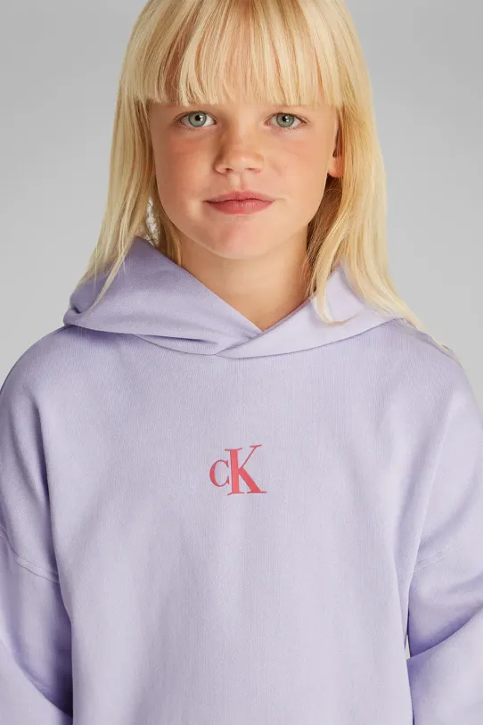 Calvin Klein Jeans bluza dziecięca IG0IG02855.PPYA fioletowy