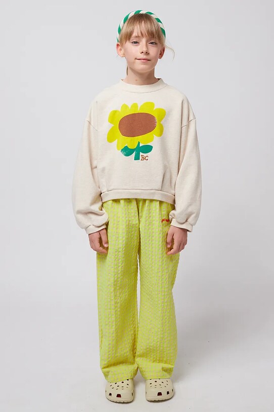 Bobo Choses hanorac de bumbac pentru copii Sunflower 125AC041 bej