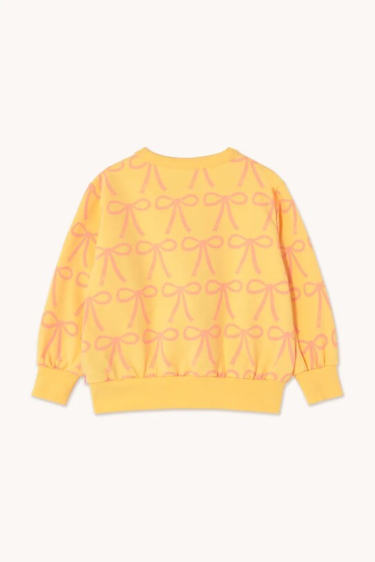 Tinycottons bluza copii BOWS SWEATSHIRT SS25.056 galben SS25