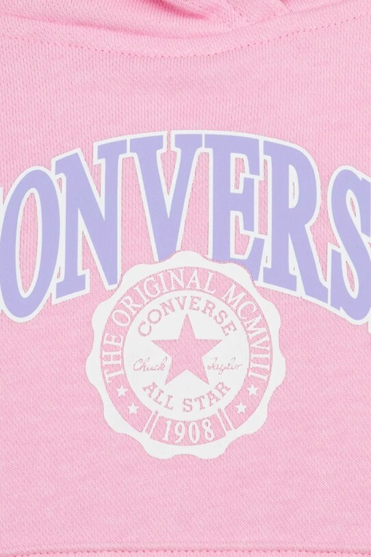 Detská mikina Converse ružová 4CH005