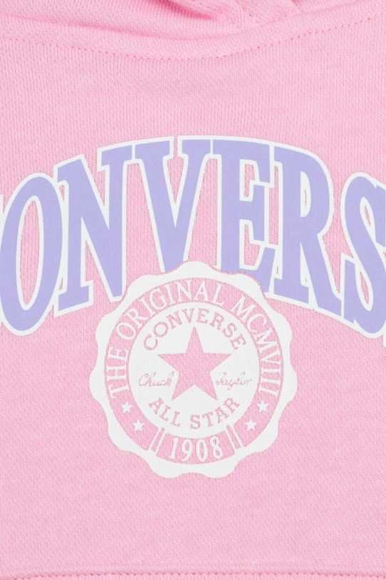 Dětská mikina Converse růžová 4CH005