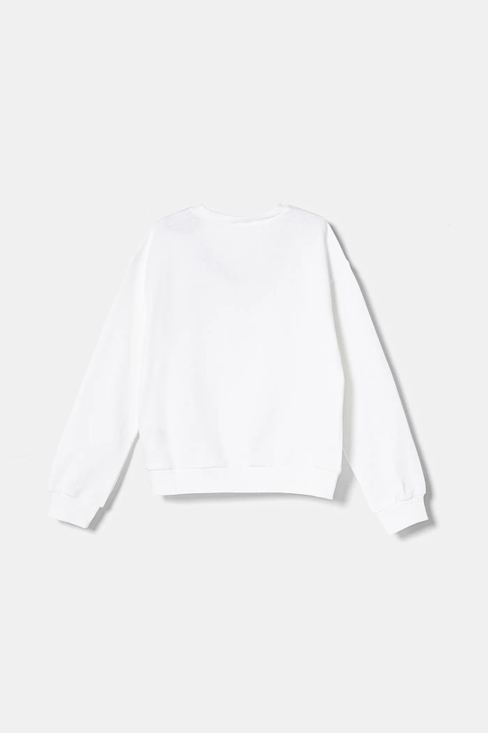 United Colors of Benetton hanorac de bumbac pentru copii 3J68C10MX.G.Seasonal alb SS25