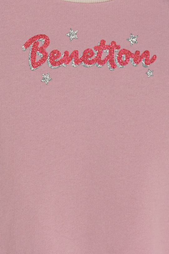 Дівчинка Дитяча бавовняна кофта United Colors of Benetton 3J70G10HX.P.Seasonal рожевий