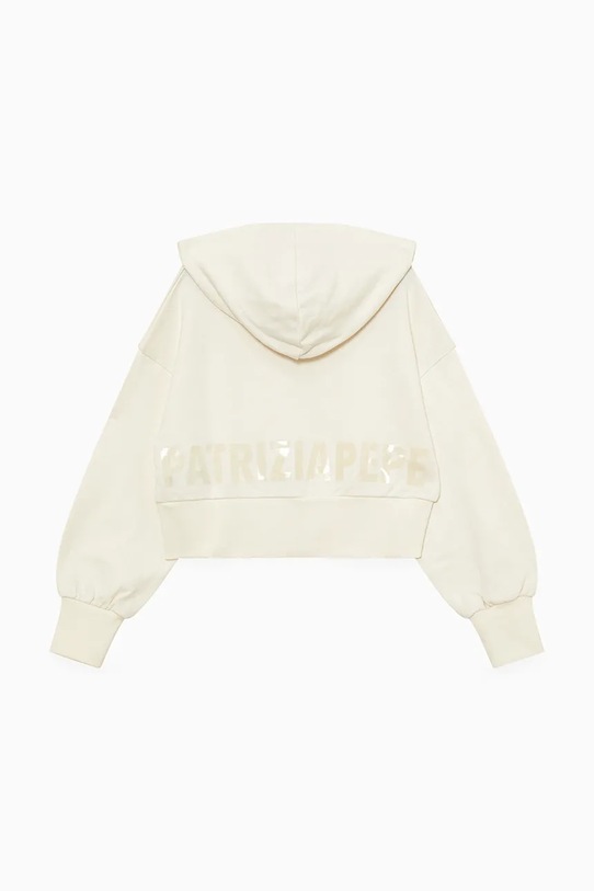 Dječja pamučna dukserica Patrizia Pepe K103 7M0823.J095 bijela SS25