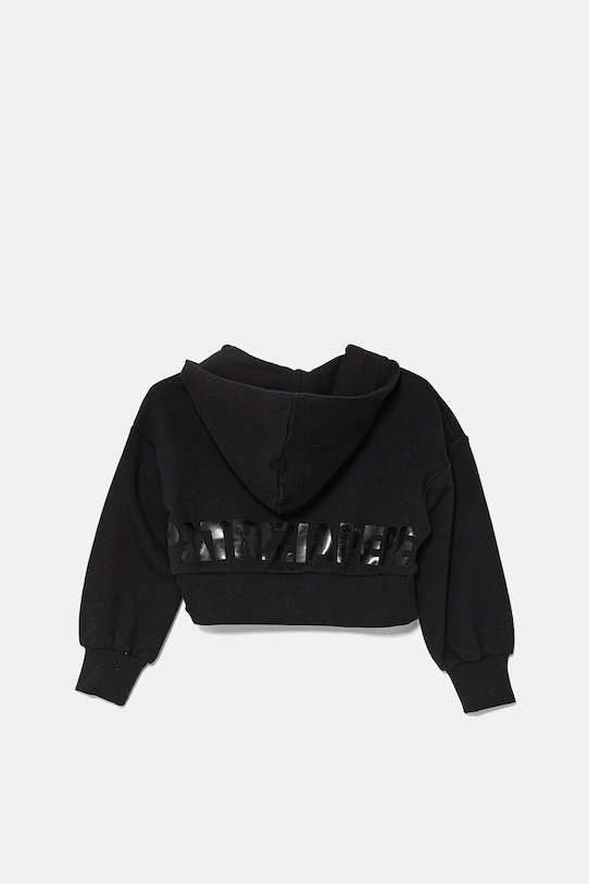 Dětská bavlněná mikina Patrizia Pepe K103 7M0823.J095 černá SS25