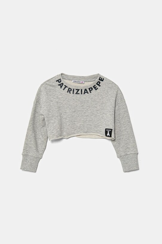 Bavlněná mikina Patrizia Pepe K103 7M0881 šedá SS25