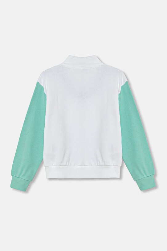 United Colors of Benetton hanorac de bumbac pentru copii 3J68C504N.G.Seasonal alb SS25