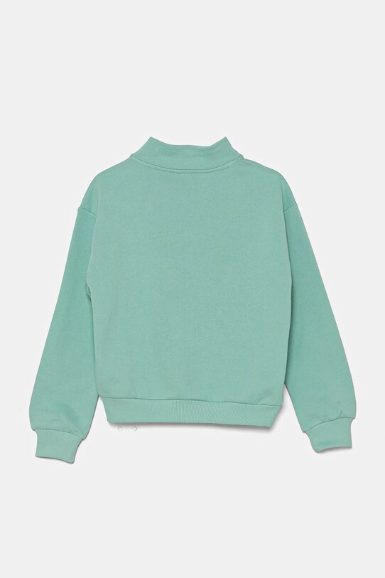 United Colors of Benetton hanorac de bumbac pentru copii 3J68C504N.G.Seasonal turcoaz SS25