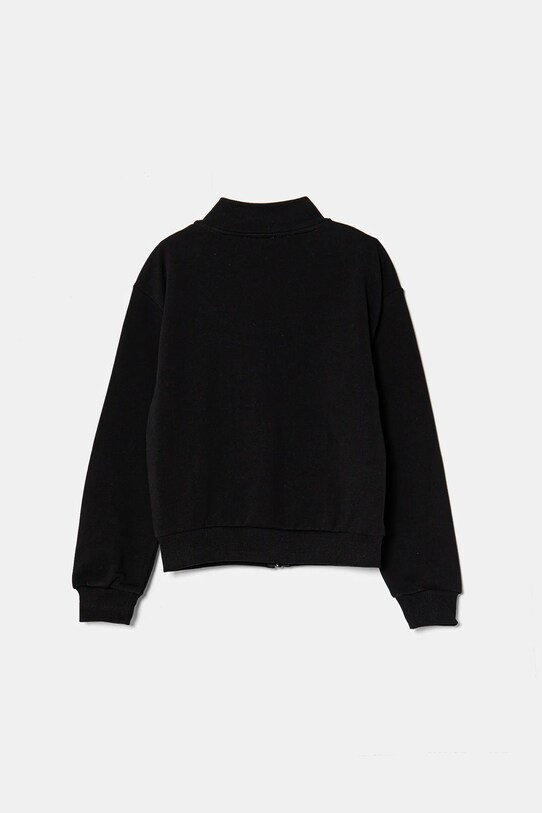 United Colors of Benetton hanorac de bumbac pentru copii 3J68C504N.G.Seasonal negru SS25