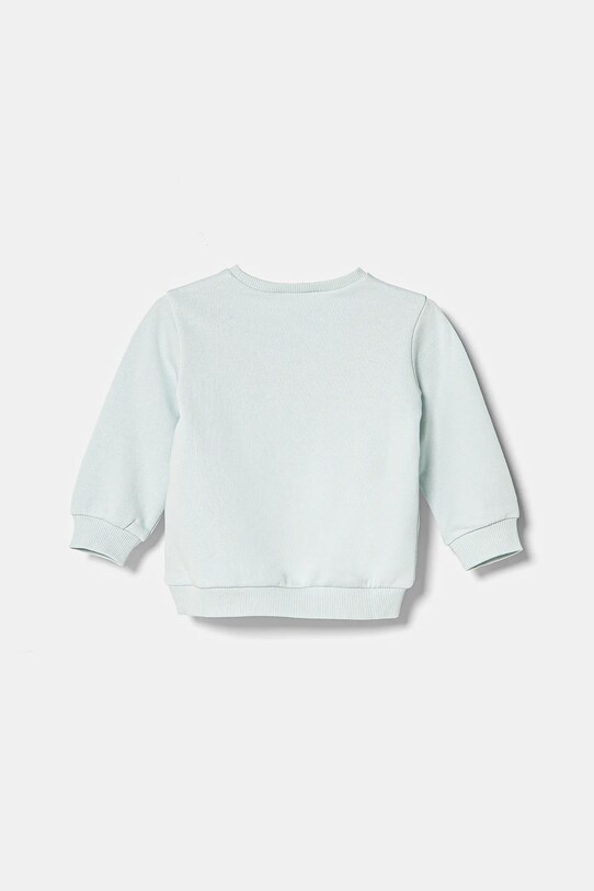 United Colors of Benetton hanorac de bumbac pentru copii 3J68G10J0.P.Seasonal turcoaz SS25