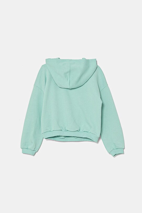 United Colors of Benetton bluza bawełniana dziecięca 3J68C204D.G.Seasonal turkusowy SS25