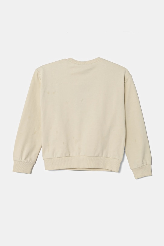 United Colors of Benetton bluza bawełniana dziecięca 3PQMC10MU.G.Seasonal beżowy SS25