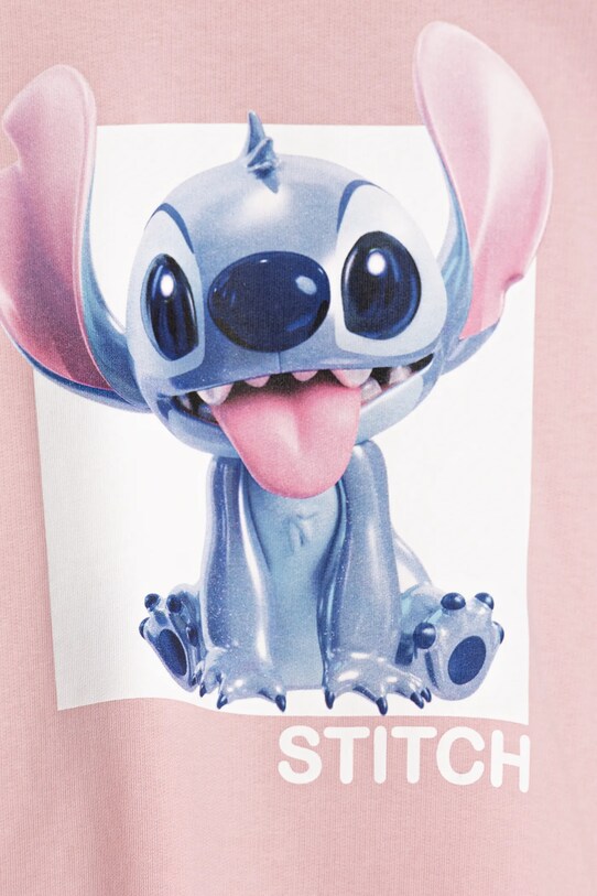 Dziewczynka United Colors of Benetton bluza bawełniana dziecięca 3PQMC10MU.G.Seasonal różowy